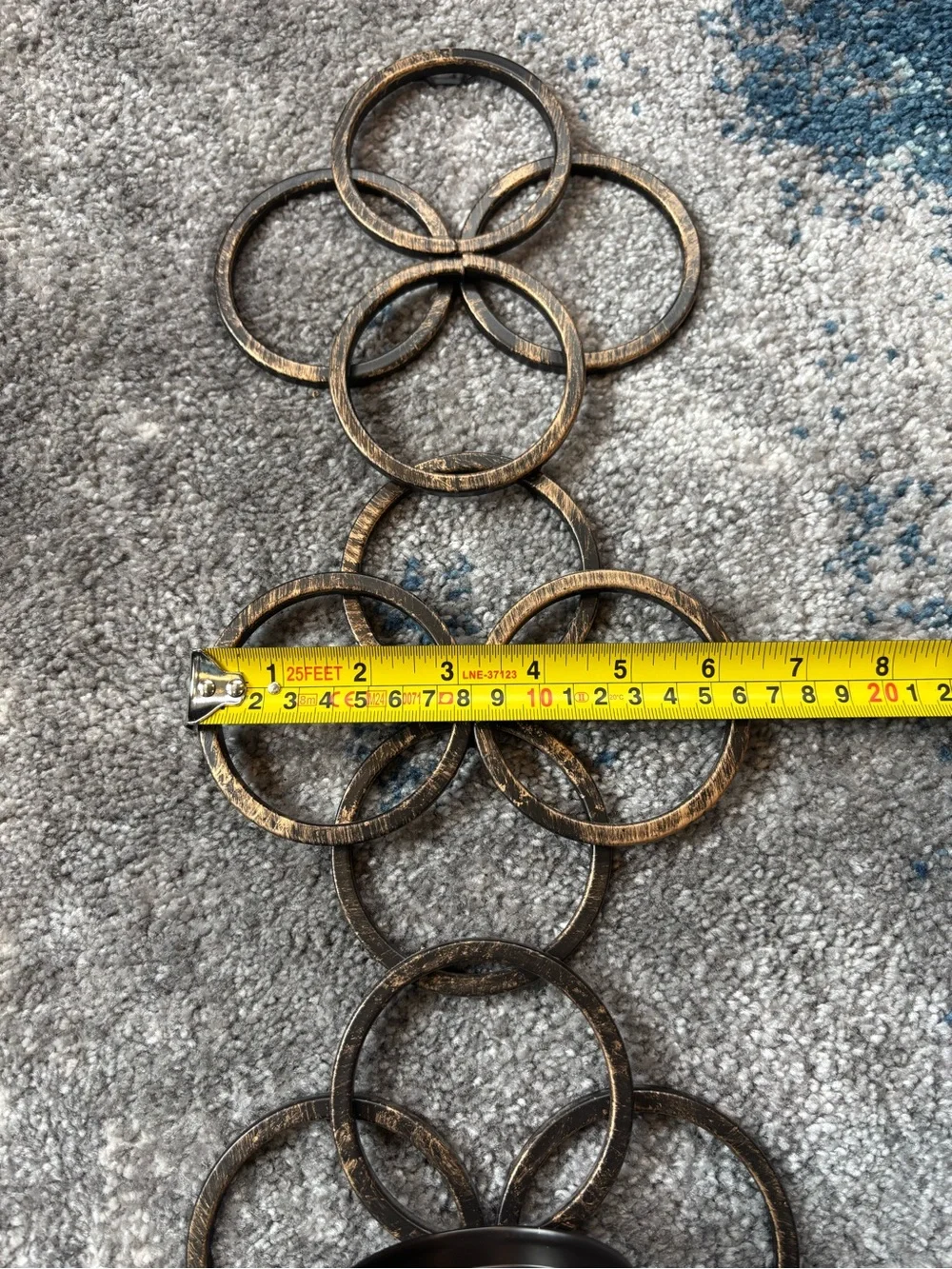 Mikasa home accents Antique Gold Interlocking Rings wall sconces - Set of 2